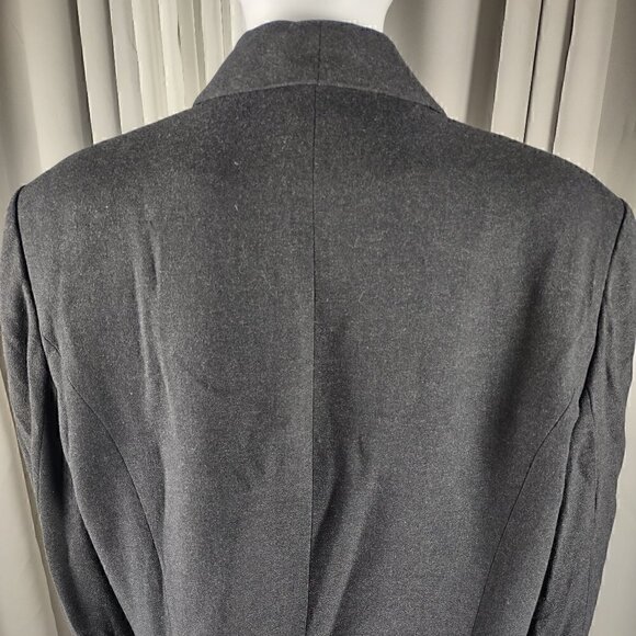 Kasper ASL Women's Charcoal Leading to Black Three Button Blazer Size 18 - Picture 4 of 12